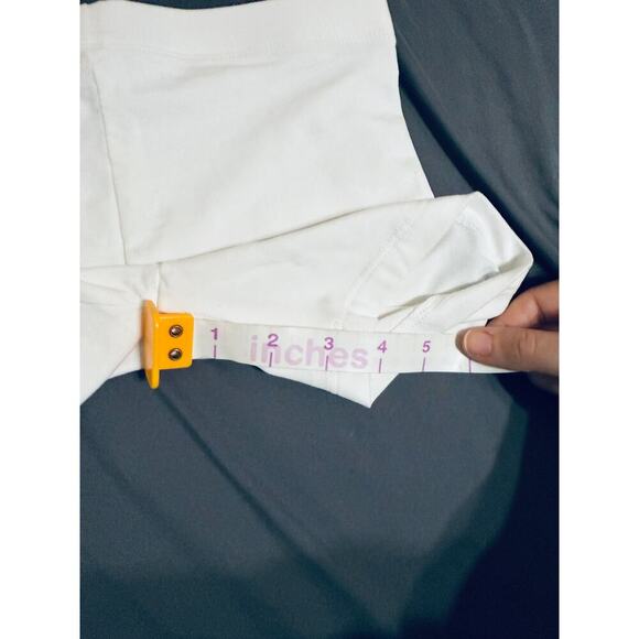 NWT Tucker + Tate Girl Kid Size 7 White Biker Shorts 4” Inseam Daily Use Cotton - Picture 5 of 7